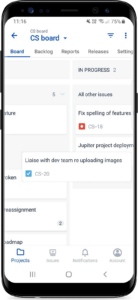 issue transition mobile jira