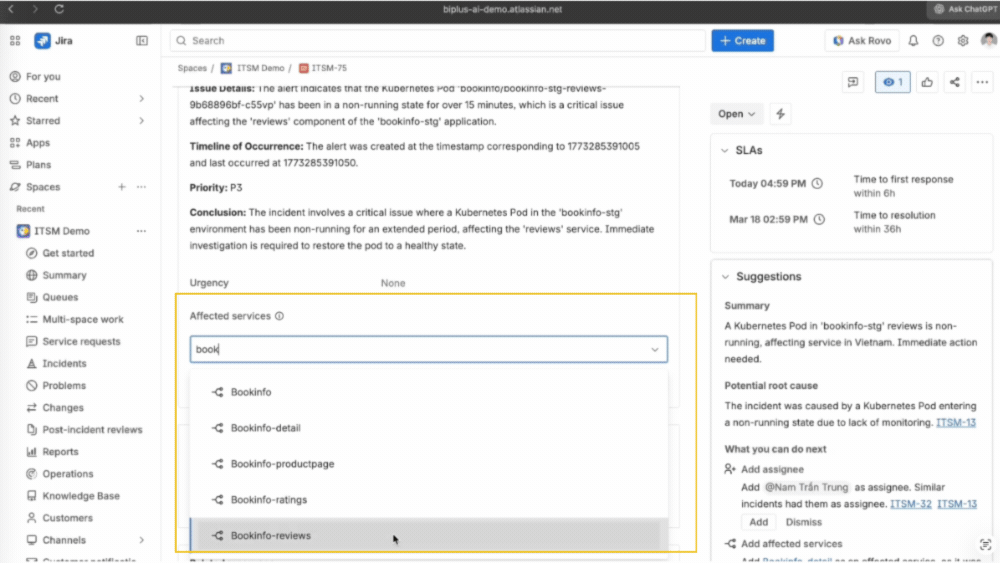 Điều phối xử lý sự cố với AI và hệ thống tri thức