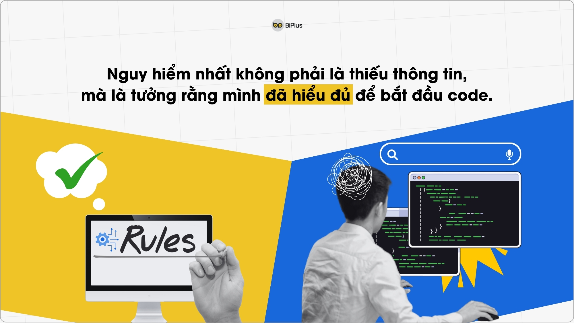 Nhìn qua thì đủ rõ để code nhưng bắt tay vào mới thấy không phải